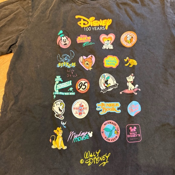 Zara Black Disney 100 Years Graphic Tee Colorful - Picture 2 of 4
